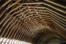 Roof Structure at Boxley Abbey Barn, Boxley, Maidstone