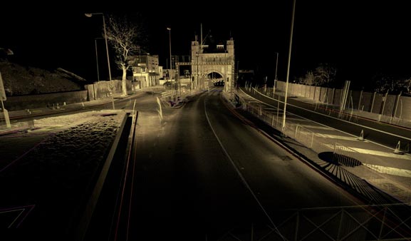 Laser Scanning of Blackwall Tunnel Approach