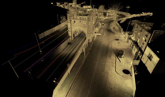 Laser Scanning of Blackwall Tunnel Approach